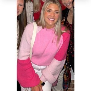 Showpo Colorblock Pink Sweater